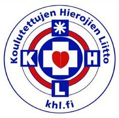 Koulutettujen hierojien liitto -logo